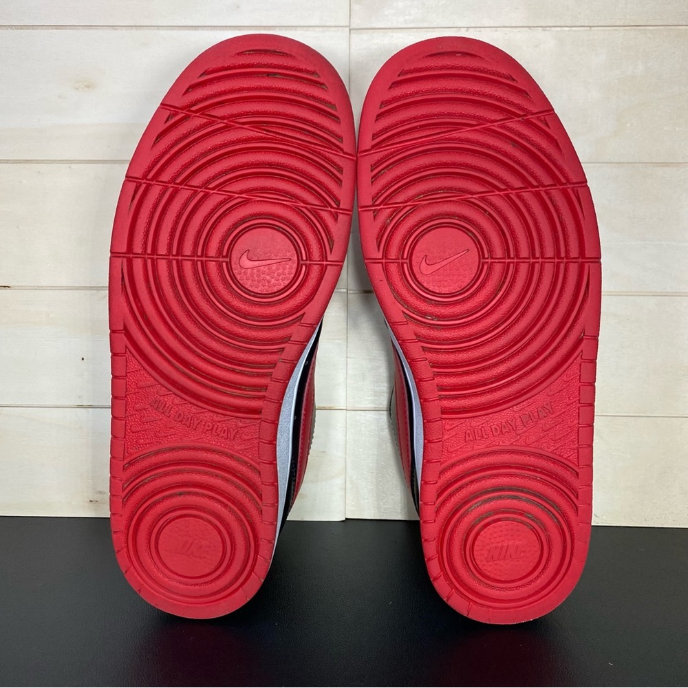 Nike Court Borough Red Black Unisex Kid's Youth Size 6Y Shoes Sneakers BQ5448007 - Picture 9 of 11